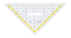 Aristo Zeichendreieck TZ-Dreieck®, Plexiglas® mit Griff, 225 mm, glasklar Geometrie-Dreieck 225 mm