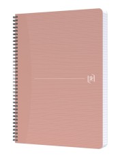 Oxford My Rec’Up Spiralbuch - A4, 90 Blatt, liniert, rosa Collegeblock A4 liniert 7 mm 80 g/qm 90