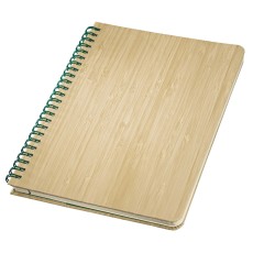 SIGEL Spiral-Notizbuch Nature Edition - ca. A5, punktkariert, 160 Seiten, Hardcover bamboo hell