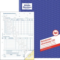 Avery Zweckform® 1751 Reisekostenabrechnung - A4, 2x40 Blatt, SD, für wöchentliche Abrechnung