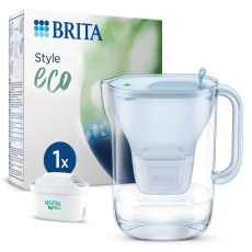BRITA® Wasserfilter-Kanne Style eco - gletscherblau, inkl. MX PRO Wasserfilter 2,4 Liter