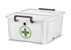Cep Aufbewahrungsbox HW 698 - Erste Hilfe Aufbewahrungsbox weiß 460 x 360 x 190 mm 20 l