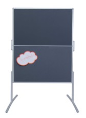 Franken Moderationstafel PRO - 120 x 150 cm, grau/Filz, klappbar Moderationstafel 120 cm 150 cm