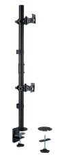 Kensington® Bildschirmträger 32 Vertikal Dual schwarz Monitorarm 2 bis 32 und (je) 9 kg C-Klemme