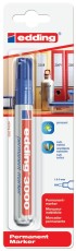 Edding 3000 Permanentmarker - nachfüllbar, 1,5 - 3 mm, blau, Blister Permanentmarker blau