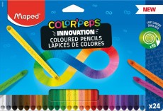 Maped® Farbstiftetui ColorPeps Infinity - 24er Kartonetui Farbstiftetui 24 Farben sortiert weich