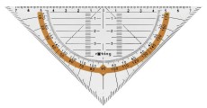 Rotring Geometrie-Dreieck Centro 16 cm Geometrie-Dreieck 160 mm ohne Griff