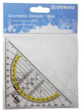 DONAU Geometrie-Dreieck mit Griff - 16 cm Geometrie-Dreieck 160 mm mit Griff Kunststoff