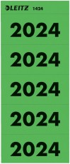 Leitz 1424 Inhaltsschild 2024 - selbstklebend, 100 Stück, grün Inhaltsschilder grün 2024 60 mm