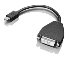 Lenovo Mini-DisplayPort zu Single-Link-DVI-Adapter 20 cm DisplayPort 20 cm schwarz