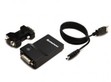 Lenovo USB-3.0-zu-DVI/VGA-Bildschirmnetzteil Netzadapter USB 3.0-auf-DVI/VGA-Monitoradapter