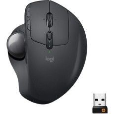 Logitech Maus MX Ergo Trackball - kabellos, schwarz Maus schwarz USB kabellos 99,8 mm