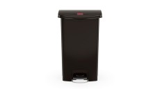 Rubbermaid® Slim Jim® Step-On-Tretabfallbehälter - 90 L, schwarz Abfallsammler 90 Liter 352,8 mm