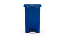 Rubbermaid® Slim Jim® Step-On-Tretabfallbehälter - 90 L, blau Abfallsammler 90 Liter 352,8 mm