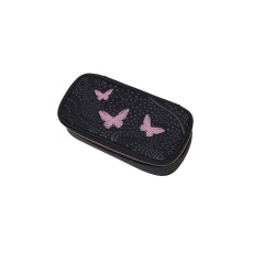 walker® Schüleretui Fame Glow 3.0 Butterfly - anthrazit, 21 x 6 x 10 cm, 1 Fach, ungefüllt Fame