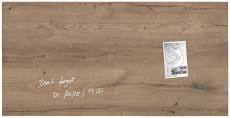 SIGEL Glas-Magnettafel Artverum - Natural-Wood, 91 x 46 cm Magnettafel natur 91 cm 46 cm 1,5 cm