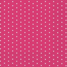 Home Fashion® Lunchservietten Pünktchen pink - 33 x 33 cm, 20 Stück Servietten Basics 33 x 33 cm