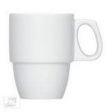 Bauscher Kaffeebecher Dimension - 0,29 l, Porzellan, weiß, 6 Stück Tassen Dimension 0,29 l 10,2 cm