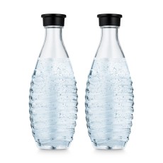 sodastream Wassersprudler Glasflaschen - 2 Stück Trinkflasche Glas 1,0 Liter 0,84 Liter