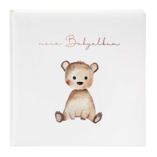 Goldbuch Fotobuch Teddybär - 25 x 25 cm, 60 Seiten mit Pergamin Fotoalbum Teddybär Baby, Geburt