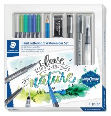 Staedtler® Schreibset Handlettering & Aquarell - 11-tlg. Schreibgeräteset 11