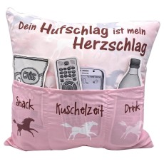 Hergo Kissen Pferdefreunde - 43 x 43 cm, mit Taschen Kissen 43 cm 43 cm 15 cm 100 % Polyester