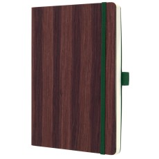 SIGEL Notizbuch Conceptum Nature Edition - ca. A5, punktkariert, Softcover dark wood Notizbuch