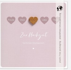 Vermählungskarte Moments - inkl. Umschlag Mindestabnahmemenge - 3 Stück Glückwunschkarte Hochzeit