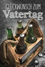 Vatertagskarte - inkl. Umschlag Mindestabnahmemenge - 6 Stück. Glückwunschkarte Vatertag 1 Stück