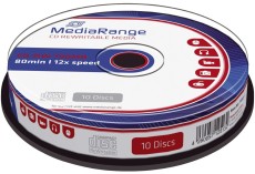 MEDIARANGE CD-RW Rewritables - 700MB/80Min, 12-fach/Spindel, Packung mit 10 Stück CD-RW 700MB/80Min