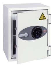 PHÖNIX SAFE Tresor Battery Fighter BS0441F Fingerprintschloss Tresor 500 x 640 x 500 mm weiß