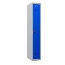 PHÖNIX SAFE Garderobenschrank, Kombischloss, 1 Fach, grau/blau Garderobenschrank 242 Liter blau 