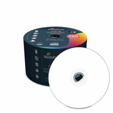 MEDIARANGE CD-R 700MB, 80min 50-fache Schreibgeschwindigkeit, vollflächig bedruckbar (Tintenstrahldrucker), schwarze Schreibseite, 50er Spindel