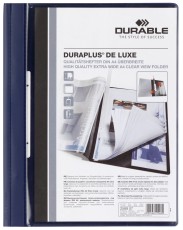 DURABLE Angebotshefter DURAPLUS® DE LUXE - strapazierfähige Folie, A4, dunkelblau Angebotshefter