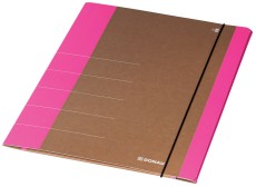 DONAU Gummizugmappe Life, A4, Karton, neonpink Sammelmappe neonpink A4 Gummizug und 3 Klappen 253 mm