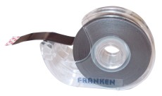 FRANKEN Magnetband - 800 cm x 19 mm, selbstklebend, schwarz i. Spender Magnetband schwarz 0,3 mm