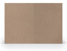 RÖSSLER Briefkarte Paperado - B6, 250 g/qm, doppelt, hoch, planliegend, kraft Briefkarte B6 kraft