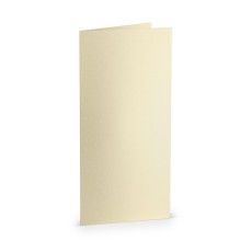 RÖSSLER Briefkarte Paperado - DL, 250 g/qm, doppelt, hoch, candle light metallic Briefkarte DL