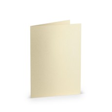 RÖSSLER Briefkarte Paperado - A6, 250 g/qm, doppelt, hoch, candle light metallic Briefkarte A6