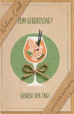 BSB Geburtstagskarte Nature Card - inkl. Umschlag Mindestabnahmemenge - 3 Stück. Geburtstagskarte