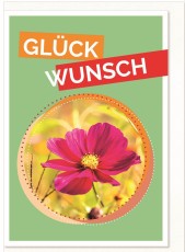 KOMMA³ Gruß-/Glückwunschkarte - inkl. Umschlag Mindestabnahmemenge - 6 Stück. Glückwunschkarte