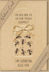 BSB Glückwunschkarte Geldgeschenk Nature Card - inkl. Umschlag Mindestabnahmemenge - 3 Stück.