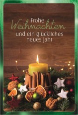 D.T. Weihnachtskarte - inkl. Umschlag Mindestabnahmemenge - 6 Stück. Grußkarten inkl. Umschlag