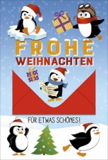 Geldscheinkarte - Weihnachtswünsche Grußkarten Weihnachten Weihnachtsgrüße inkl. Umschlag