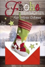 Geldscheinkarte - Weihnachtswünsche Grußkarten Weihnachten Weihnachtsgrüße inkl. Umschlag