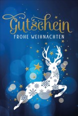 Gutscheinkarte Weihnachten - inkl. Umschlag Mindestabnahmemenge - 5 Stück. Gutscheinkarte 1 Stück