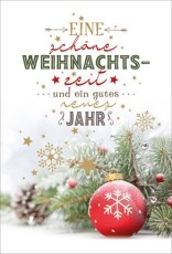 D.T. Weihnachtskarte - inkl. Umschlag Mindestabnahmemenge - 5 Stück. Grußkarten inkl. Umschlag