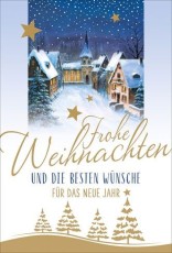 D.T. Weihnachtskarte - inkl. Umschlag Mindestabnahmemenge - 5 Stück. Grußkarten inkl. Umschlag