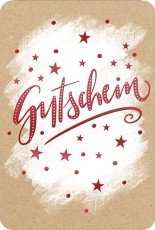 Gutscheinkarte Weihnachten - inkl. Umschlag Mindestabnahmemenge - 5 Stück. Gutscheinkarte 1 Stück