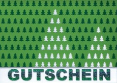 Gutscheinkarte Weihnachten - inkl. Umschlag Mindestabnahmemenge - 5 Stück. Gutscheinkarte 1 Stück